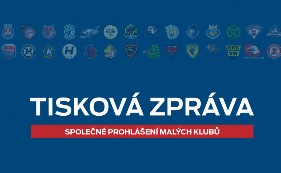 Společné prohlášení zástupců malých a regionálních hokejových klubů