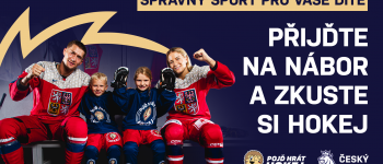 Přijďte 22. ledna s dětmi na nábor a užijte si spoustu hokejové zábavy!
