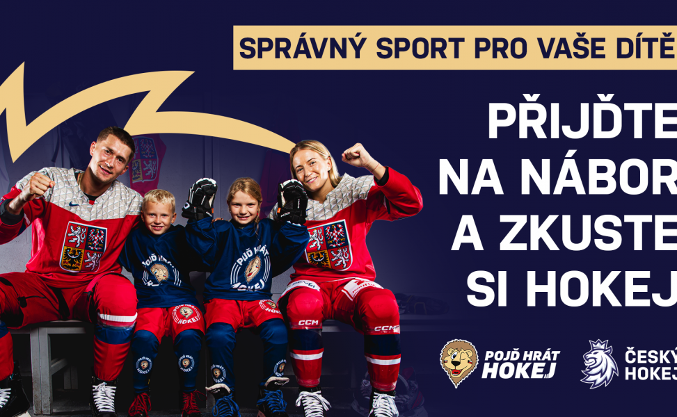 Přijďte 22. ledna s dětmi na nábor a užijte si spoustu hokejové zábavy!